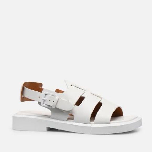 NIB Robert Clergerie Ramona Fusherman Sandal in White Size 8 - Picture 3 of 10